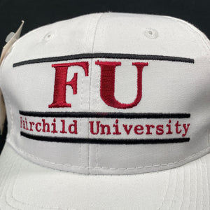 Vintage Fairchild University Split Bar Snapback Hat NWT