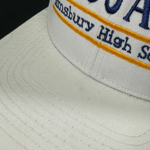 Vintage Simsbury High School Trojans Split Bar Snapback Hat