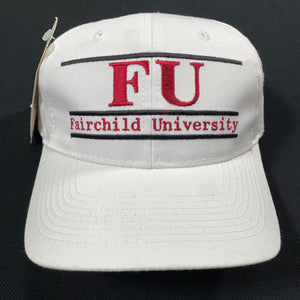 Vintage Fairchild University Split Bar Snapback Hat NWT