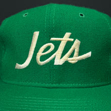Load image into Gallery viewer, Vintage New York Jets Wool SS Cityless Script Snapback Hat