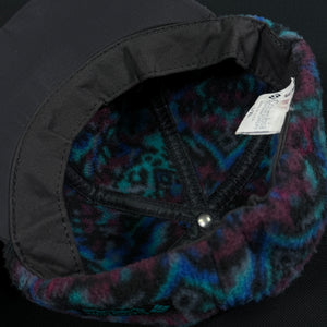 Vintage Columbia Patterned Fleece Fitted Hat