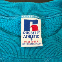 Load image into Gallery viewer, Vintage Blue Russell Athletic Logo Crewneck XS/S