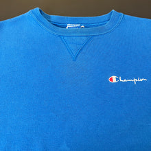 Load image into Gallery viewer, Vintage Blue Champion Spellout Crewneck S