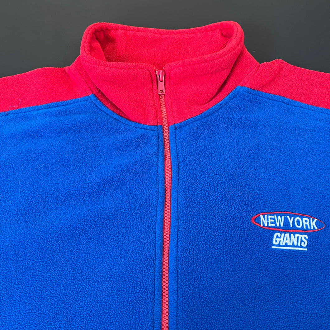 Vintage 1999 New York Giants Fleece Zip-Up Jacket XL