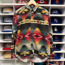 Load image into Gallery viewer, Vintage Woolrich Aztec Button-Up Shirt L