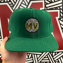 Load image into Gallery viewer, Mass Vintage Yellow MV Green New Era Fitted Hat 7 3/4