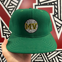 Load image into Gallery viewer, Mass Vintage Yellow MV Green New Era Fitted Hat 7 1/2