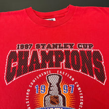 Load image into Gallery viewer, Vintage 1997 Detroit Red Wings Stanley Cup Shirt XL