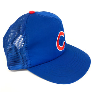 Vintage YOUTH Chicago Cubs Mesh Snapback Hat