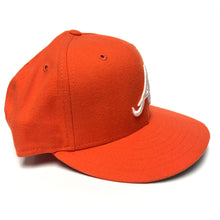 Load image into Gallery viewer, Vintage Atlanta Braves Orange New Era Fitted Hat 7 3/8