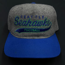 Load image into Gallery viewer, Vintage Seattle Seahawks Starter Melton Script Snapback Hat