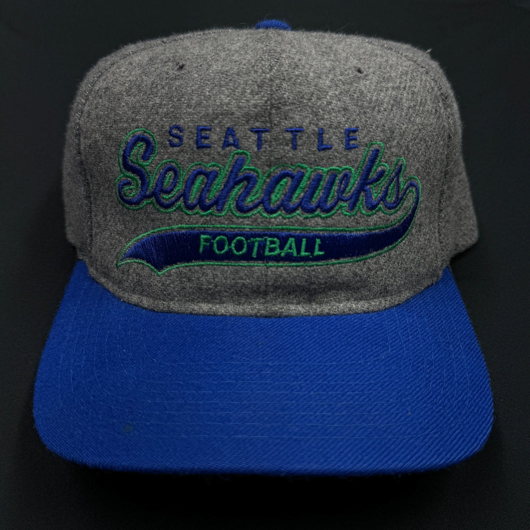 Vintage Seattle Seahawks Starter Melton Script Snapback Hat