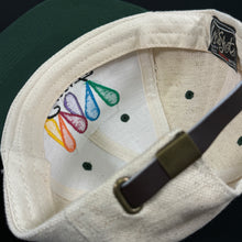 Load image into Gallery viewer, MV Sports Beige Forest Green Strapback Hat