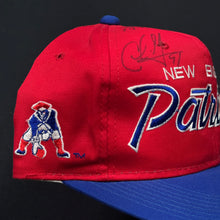 Load image into Gallery viewer, Vintage New England Patriots Twill SS Script Snapback Hat NWT