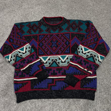 Load image into Gallery viewer, Vintage Patterned Sweater L