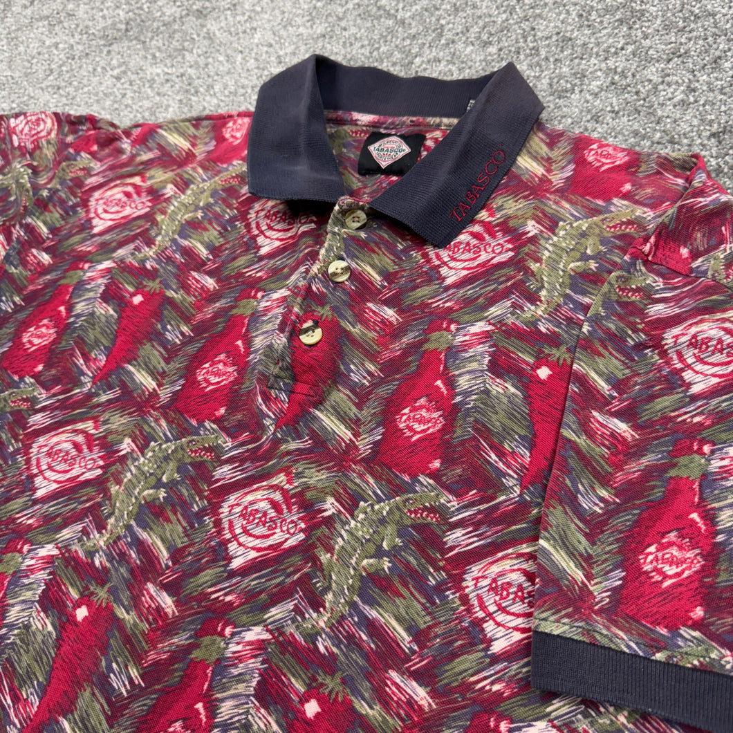 Vintage Tabasco Alligators Patterned Shirt S/M