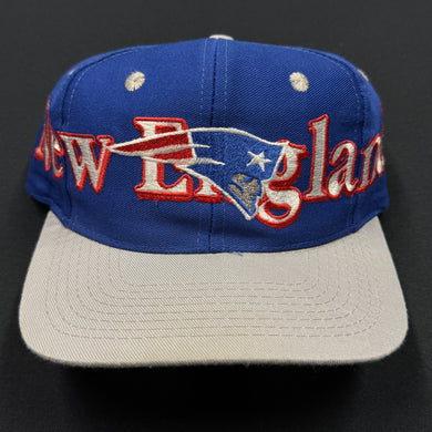Vintage New England Patriots LOGO 7 Wrap Snapback Hat