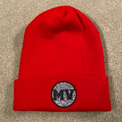 Mass Vintage Red Gray MV Winter Hat
