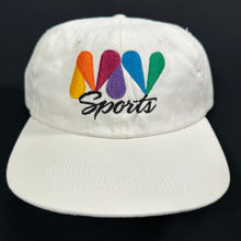 Load image into Gallery viewer, MV Sports White Strapback Hat