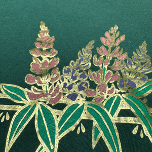 Vintage Newfoundland Lupins Flowers Shirt M