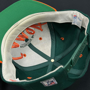 Vintage Miami Hurricanes Wool Circle Snapback Hat