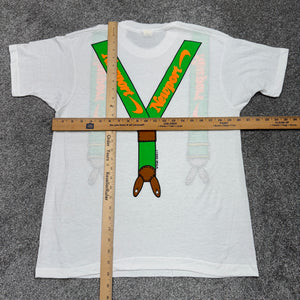Vintage Newport Cigarettes Suspenders Shirt S/M