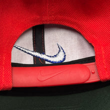 Load image into Gallery viewer, Vintage Nike Swoosh Red Logo Snapback Hat