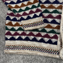 Load image into Gallery viewer, Vintage Patterned Cardigan Button Up Sweater XL