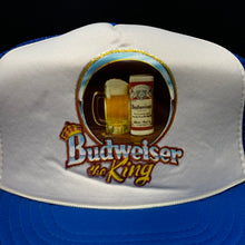 Load image into Gallery viewer, Vintage Budweiser the King Mesh Snapback Hat