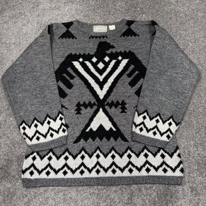 Vintage Patterned Sweater Women’s M