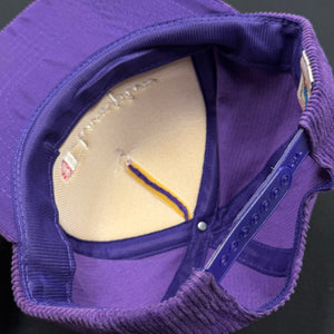Vintage Champion Purple Corduroy Snapback Hat