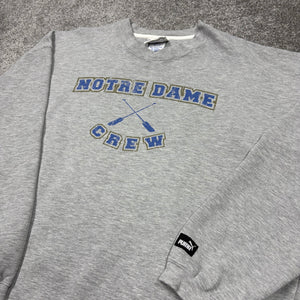 Vintage Notre Dame Crew PUMA Sweatshirt 2XL