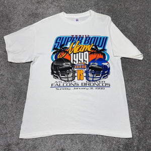 Vintage Super Bowl 33 Broncos Falcons Shirt L/XL