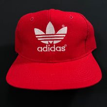 Load image into Gallery viewer, Vintage adidas Trefoil Red Youngan Snapback Hat
