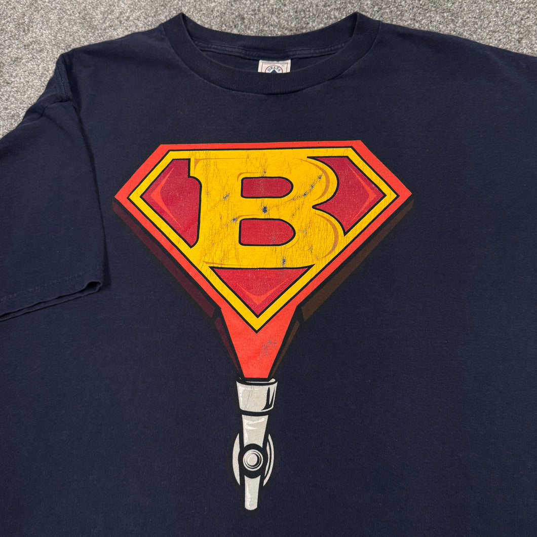 Vintage Beerman Superhero Parody Shirt L/XL