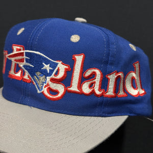 Vintage New England Patriots LOGO 7 Wrap Snapback Hat