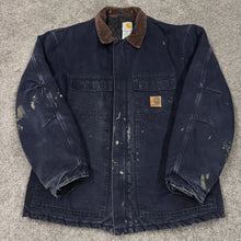 Load image into Gallery viewer, Carhartt Navy Blue Zip Up Jacket L/XL