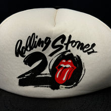 Load image into Gallery viewer, Vintage 1987 Rolling Stones 20th Anniversary Mesh Snapback Hat