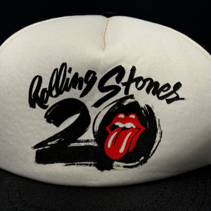 Vintage 1987 Rolling Stones 20th Anniversary Mesh Snapback Hat