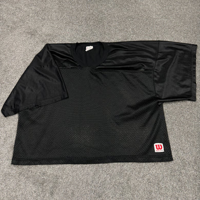 Vintage Wilson Black Mesh Practice Jersey 2XL
