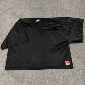 Vintage Wilson Black Mesh Practice Jersey 2XL