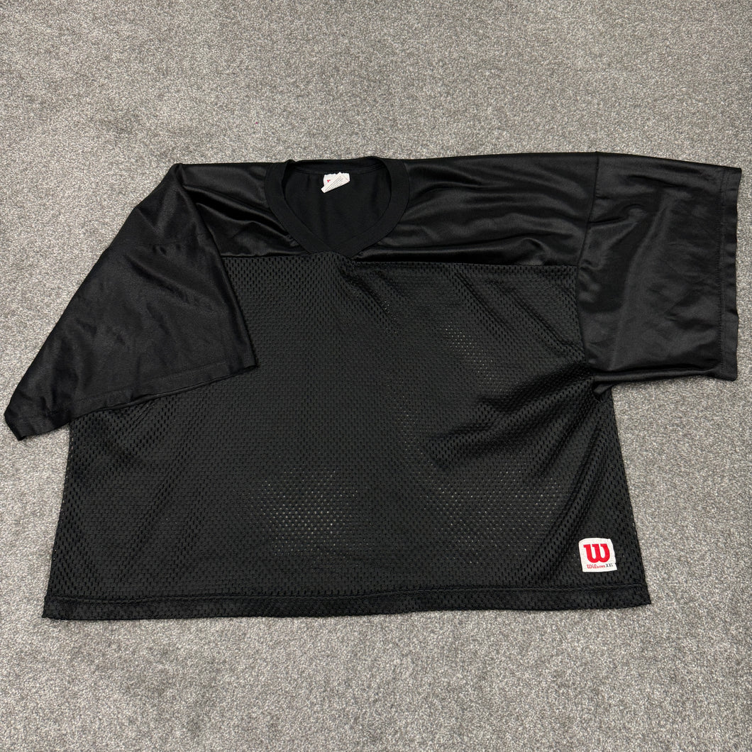 Vintage Wilson Black Mesh Practice Jersey 2XL