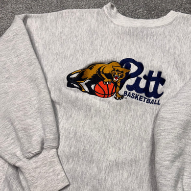 Vintage Pitt Panthers Basketball Champion Reverse Weave Sweatshirt S/M