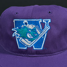 Load image into Gallery viewer, Worcester Ice Cats Purple Strapback Snapback Hat