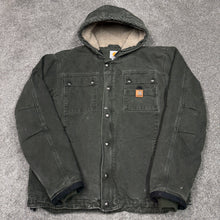 Load image into Gallery viewer, Carhartt Green Lined Hooded Jacket L
