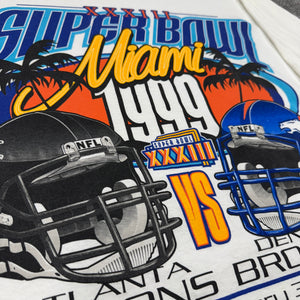 Vintage Super Bowl 33 Broncos Falcons Shirt L/XL