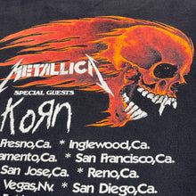 Load image into Gallery viewer, Vintage Metallica KORN Tour Shirt S/M