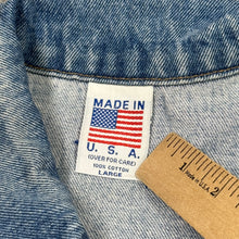 Load image into Gallery viewer, Vintage Motorola Denim Jacket L
