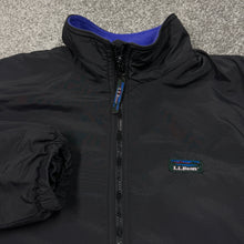 Load image into Gallery viewer, Vintage LL Bean Black Warm Up Jacket Women's L