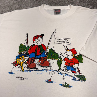 Vintage Dad Son Fishing Shirt 2XL